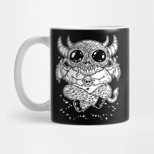 Skull Holder b/w Mug